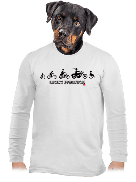 Biker’s Evolution pánske dlhý rukáv White