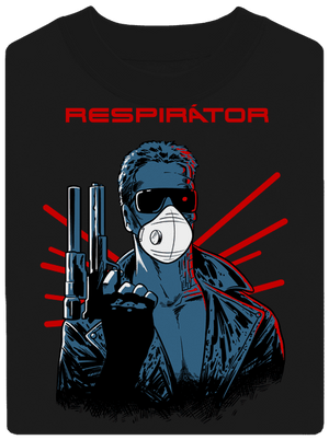 Respirátor unisex mikina bez kapucne Black