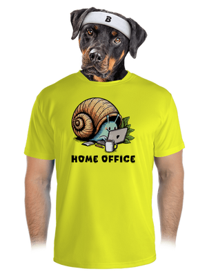 Slimákov home office pánske športové tričko Neon Yellow