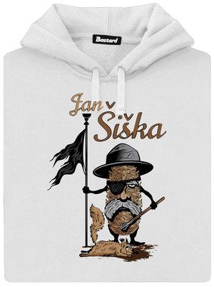 Jan Šiška dámska mikina klokanka White