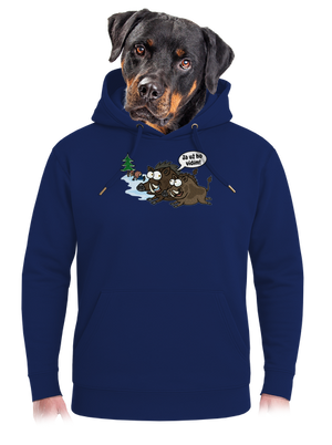 Ja už ho vidím unisex mikina premium Navy