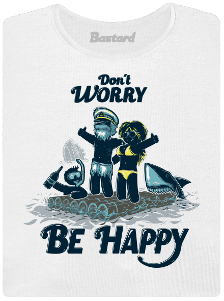 Don't worry dámske tričko prémium White
