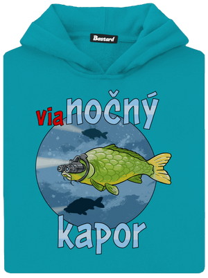 Vianočný kapor detská mikina klokanka Hawaiian Blue