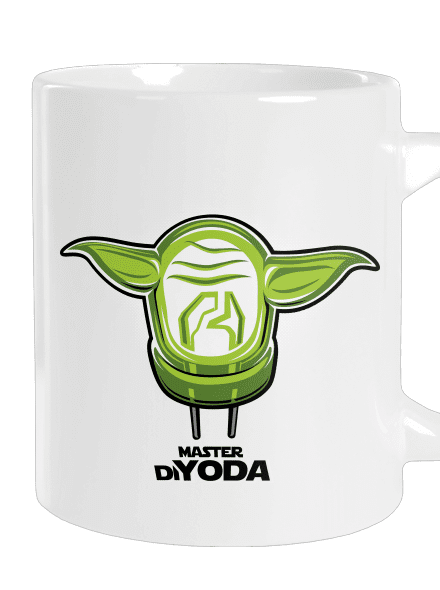 Mistr DiYoda veľký hrnček White