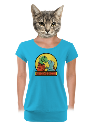 Armageddon dámske tričko s lemom Blue Atol