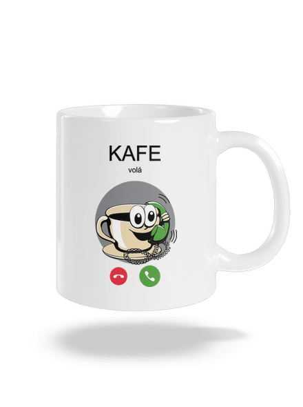 Kafe volá klasický hrnček White