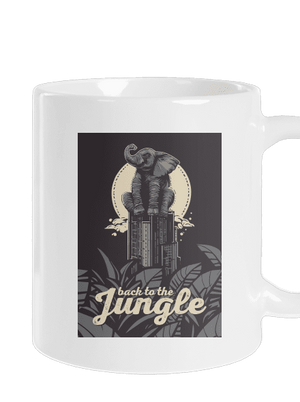 Back to the jungle klasický hrnček White