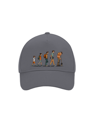 Evolúcia študenta šiltovka baseballka Graphite grey