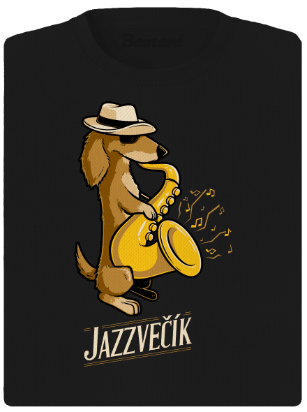 Jazzvečík dámske športové tričko Black