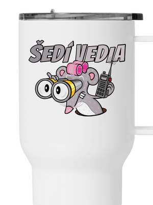 Šedí vedia - myš termohrnček White