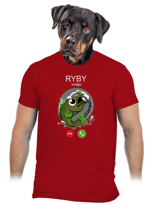 Ryby volají pánske tričko Red