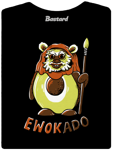 Ewokado dámske tričko s lemom Black