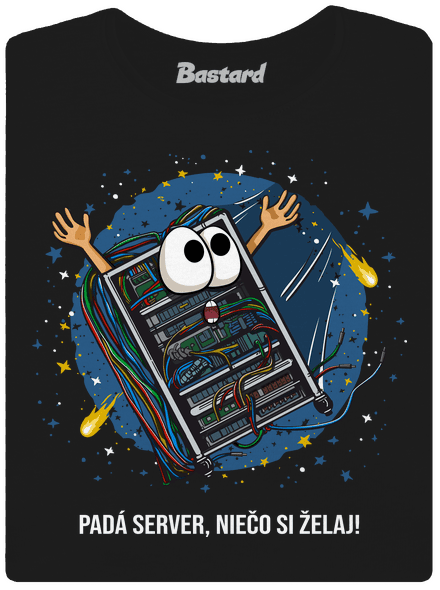 Padá server dámske tričko Black