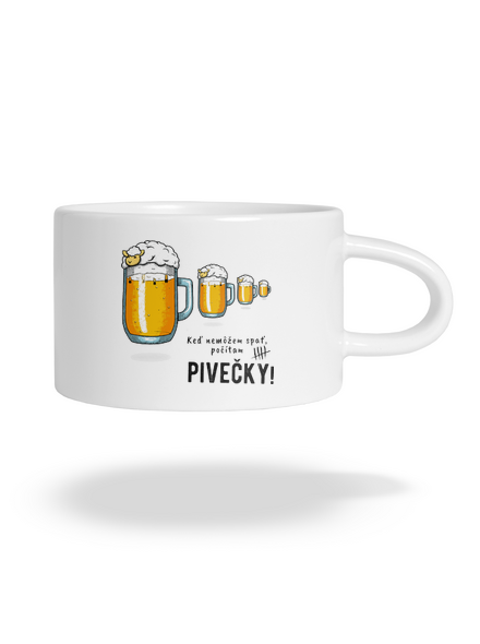 Pivečka hrnček makronka White