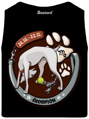 Psí horoskop: Škorpión pánske tielko Black