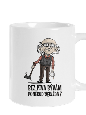 Neklidný bez piva klasický hrnček White