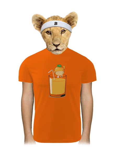 Opitý pomaranč detské športové tričko Neon Orange