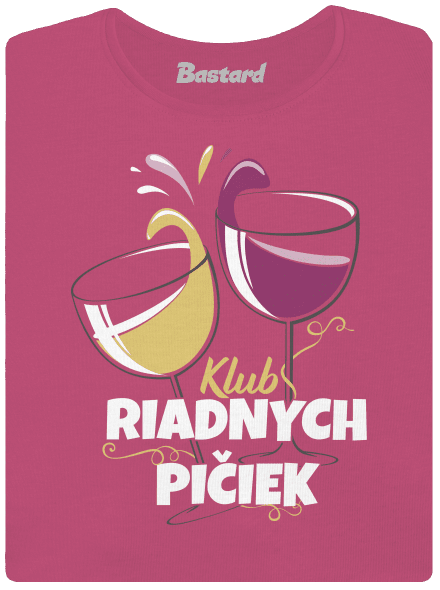 Klub riadnych pičiek dámske tričko prémium Magenta