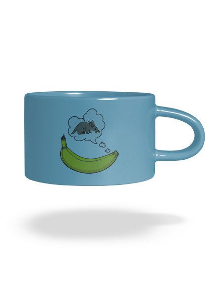 Samica hrabáča hrnček makronka Blue Macaron