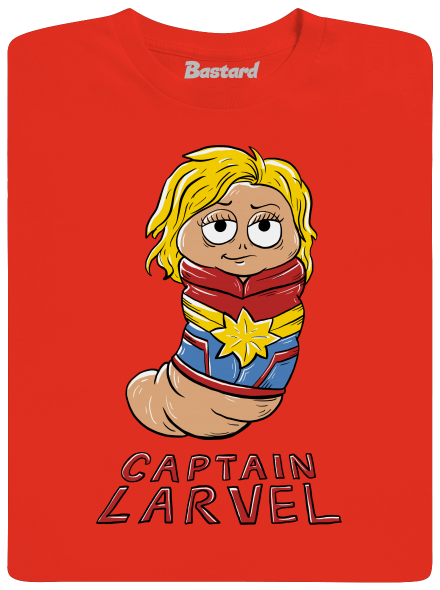Captain Larvel pánske tričko Fiery Red