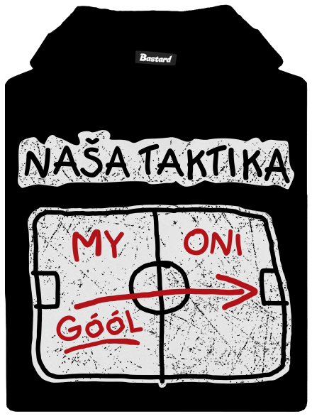 Naša taktika detská mikina klokanka Black