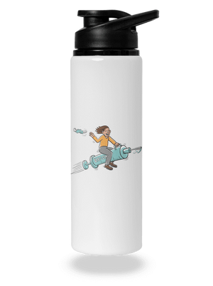 Oslobodenie flaša na vodu White