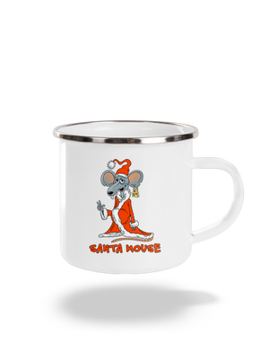 Santa mouse plecháčik White