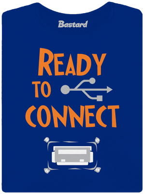 USB pripojenie dámske tričko Royal Blue Mal