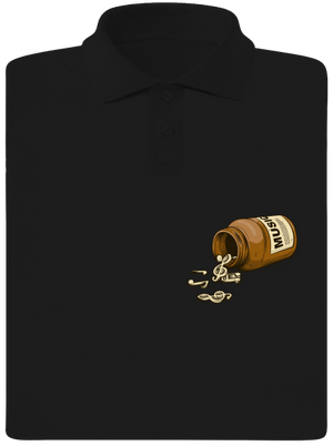 Music Pills pánska polokošeľa Black