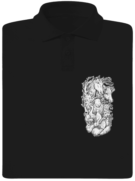 Pastvina pánska polokošeľa Black