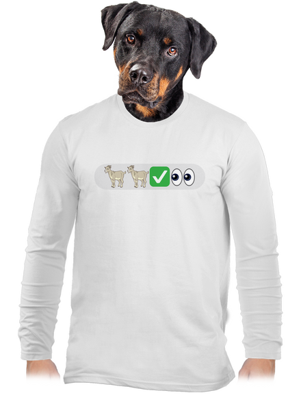 Emoji pánske dlhý rukáv White
