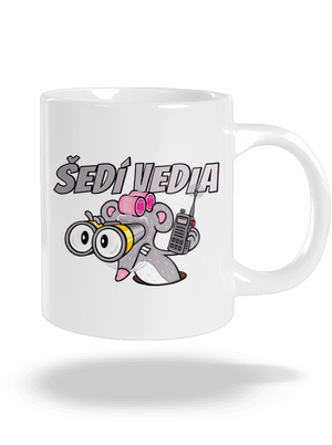 Šedí vedia - myš veľký hrnček White