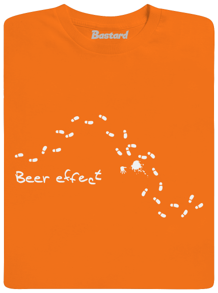 Beer effect! pánske tričko Orange