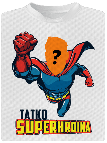 Tatko superhrdina pánske športové tričko White