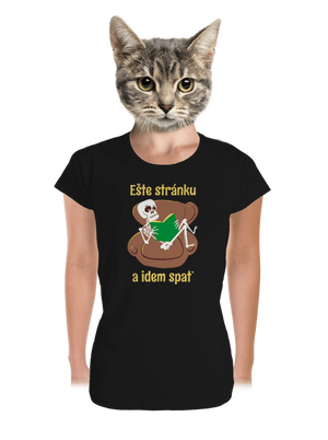 Ešte stránku dámske tričko prémium Black