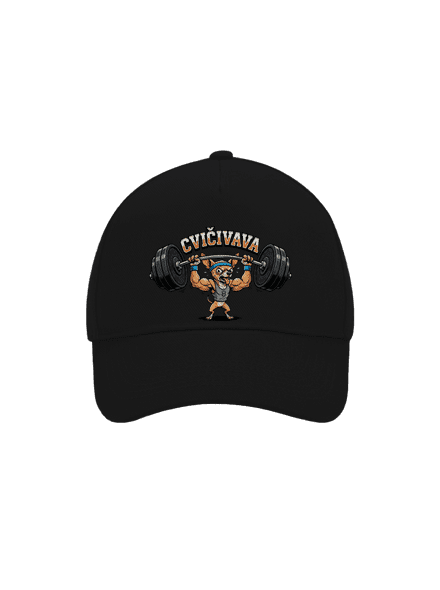Cvičivava šiltovka baseballka Black
