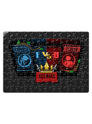 Príroda vs. človek puzzle White