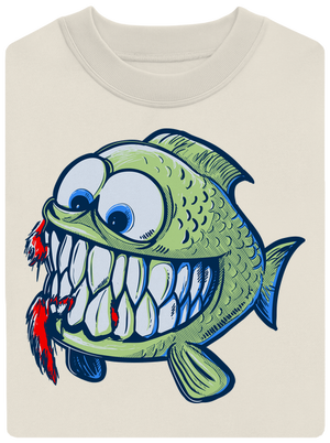 Hladná rybka unisex mikina bez kapucne Off White