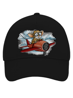 Tryskomyš šiltovka baseballka Black