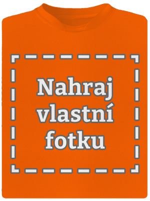 Vlastná potlač detské športové tričko Neon Orange