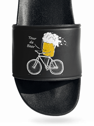 Tour de beer šľapky Black