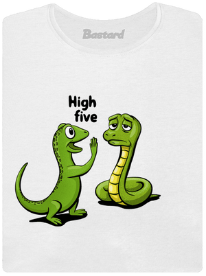 High Five dámske tričko s lemom White