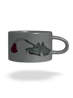 Tank hrnček makronka Grey Macaron