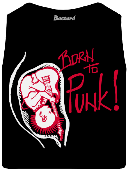 Born to punk pánske tielko Black