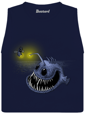 Svetlo môjho srdca dámske tielko voľné Navy