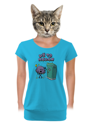 dámske tričko s lemom