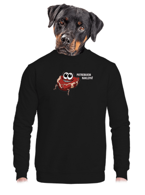 Chceš naklepať? unisex mikina bez kapucne Black