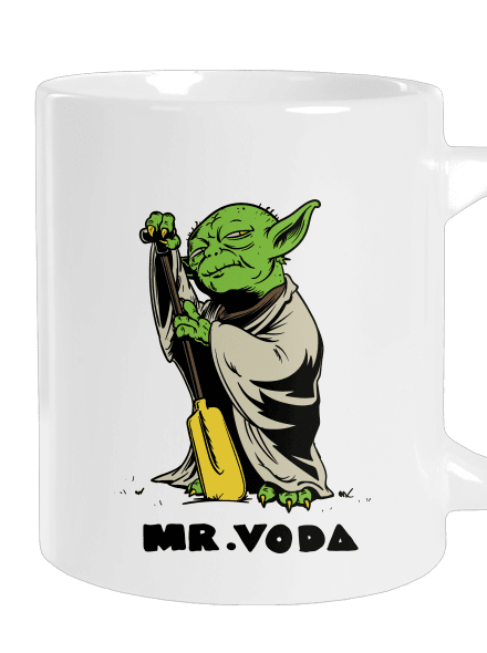 Mr. Voda veľký hrnček White