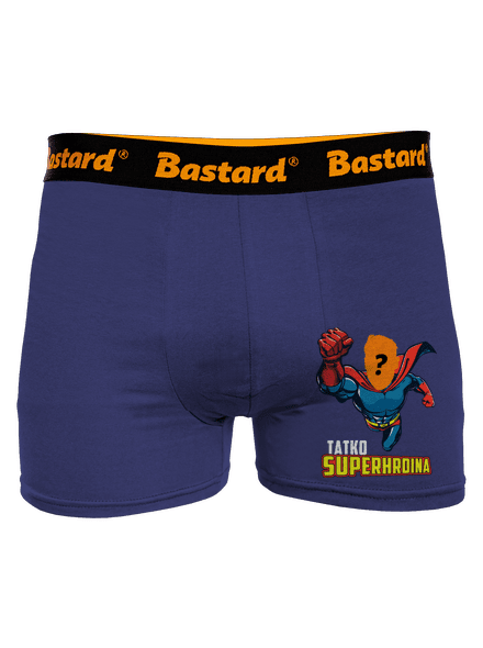 Tatko superhrdina boxerky Blue Navy