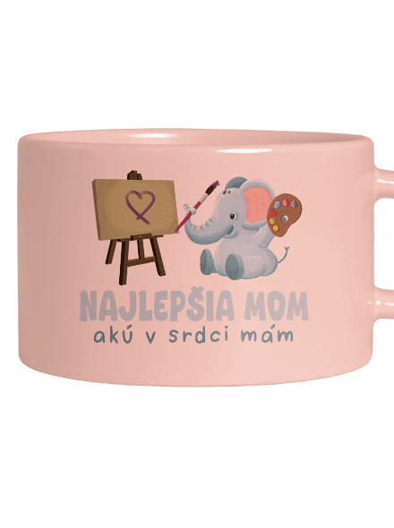 Najlepšia mom hrnček makronka Pink Macaron